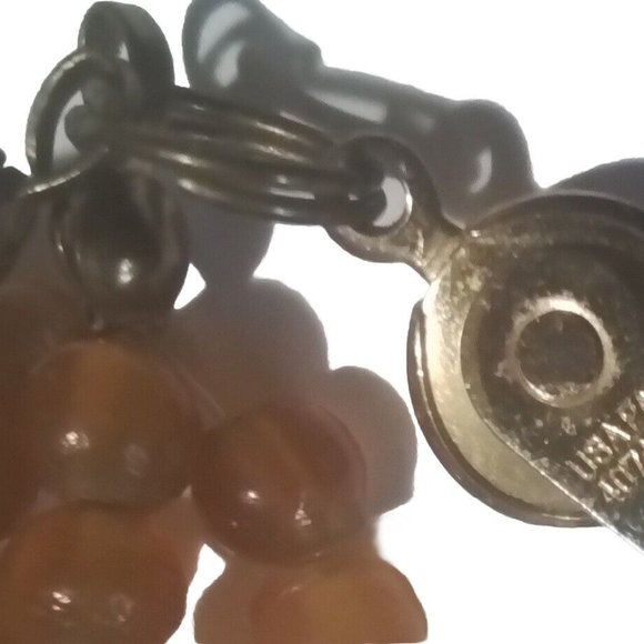 Apple Juce Prystal Bakelite 1940 Rootbeer And Honey Necklace Bn17 - Picture 10 of 11